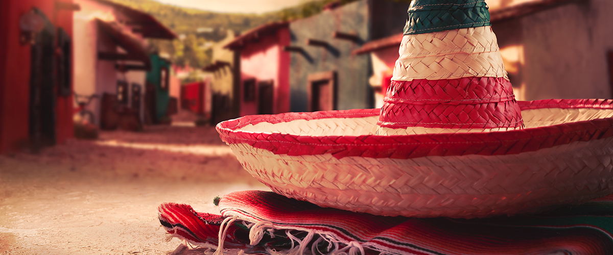 Mexicaanse versiering en sombreros
